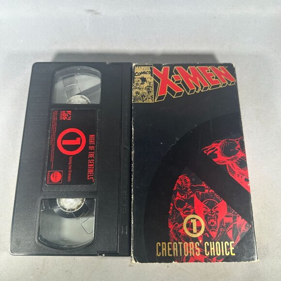 X-Men VHS Night Of The Sentinels Creators Choice Marvel Comics 1993 Vintage - Picture 3 of 3